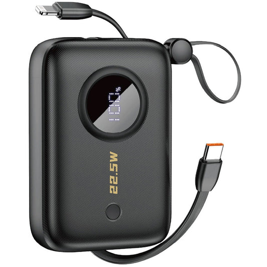 Batterie externe Dudao K14, 10000mAh, 22.5W, QC + PD, 1 x USB-A - 1 x USB-C, Noir