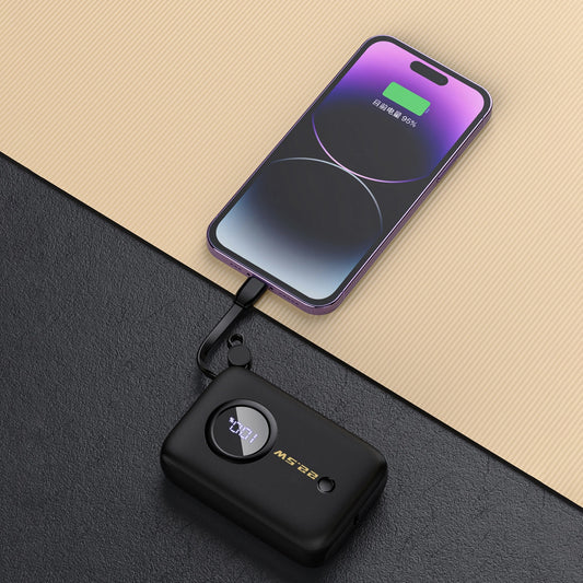 Batterie externe Dudao K14, 10000mAh, 22.5W, QC + PD, 1 x USB-A - 1 x USB-C, Noir