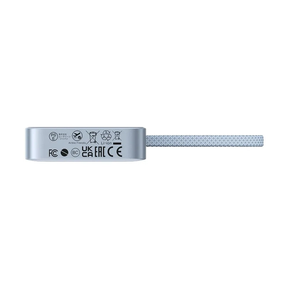 UGREEN MagFlow PB773 Wireless Externe Batterie (65958B), 10000mAh, 25W, PD + FQI, 1 x QI - 2 x USB-C, Blau