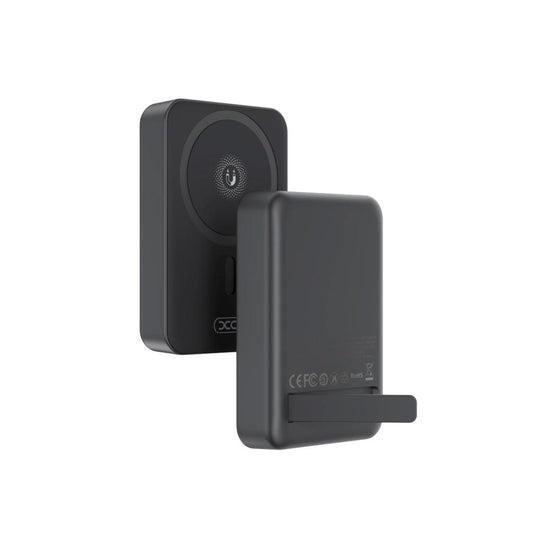 Externer Wireless-Akku XO Design PR231, 10000mAh, 20W, PD + FQI, 1 x QI - 1 x USB-C, Schwarz