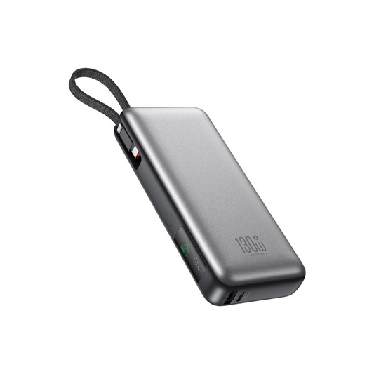 Batterie Externe XO Design PR268, 20000mAh, 130W, QC + PD, 1 x USB-A - 2 x USB-C, Gris