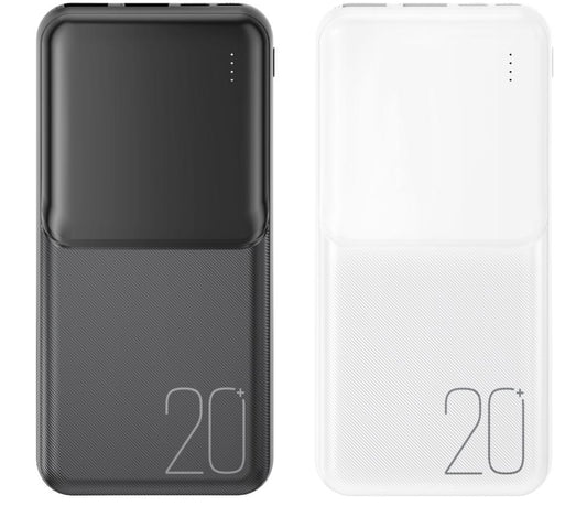 Externer Akku XO Design PR252, 20000mAh, 10W, 2 x USB-A, Schwarz