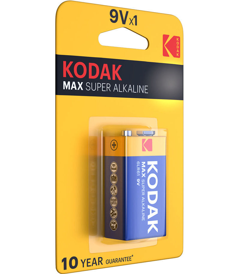 Pile Kodak Max Super Alcaline, 6LR61 (9V)
