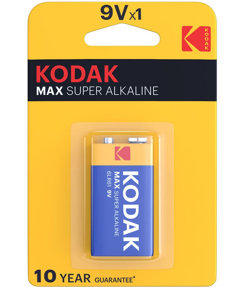 Pile Kodak Max Super Alcaline, 6LR61 (9V)
