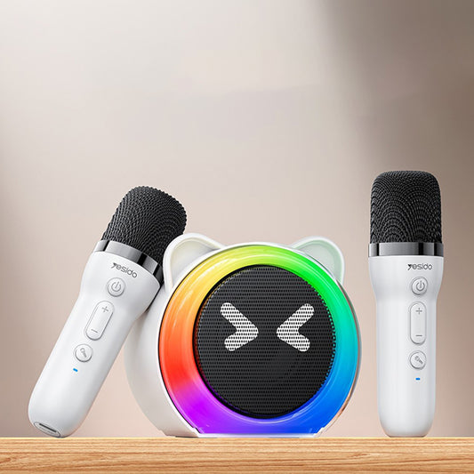 Enceinte Bluetooth Yesido YSW36 Kids, 5W, Karaoke, Blanche