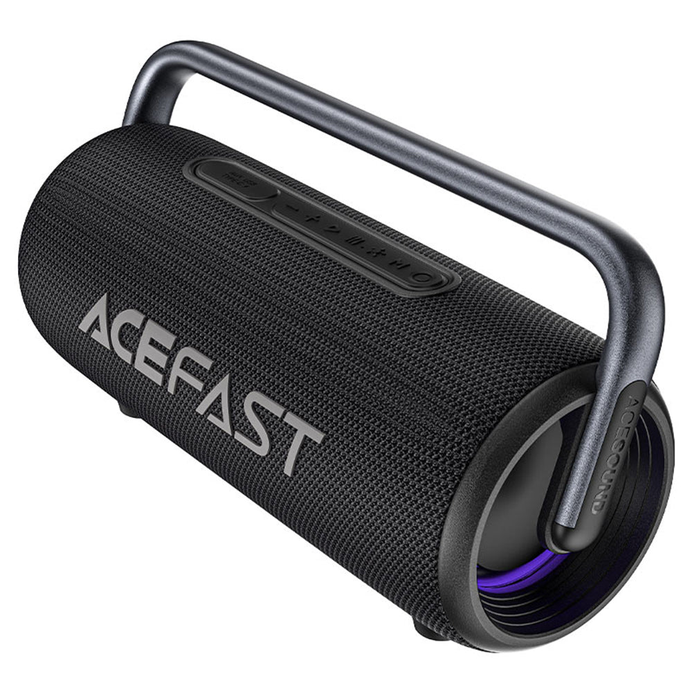 Enceinte Portable Bluetooth Acefast K2 Pro, 2 x 50W - 2 x 10W, RGB, Étanche, Noire