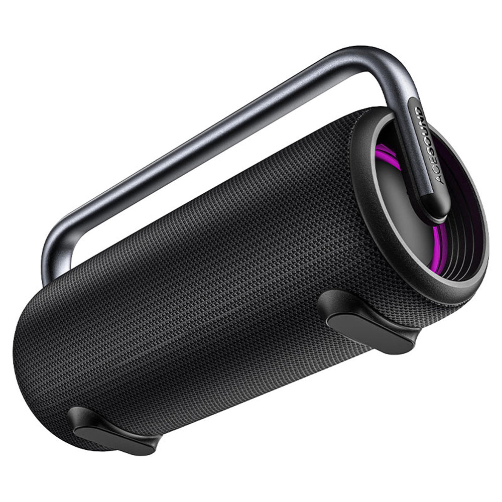 Enceinte Portable Bluetooth Acefast K2 Pro, 2 x 50W - 2 x 10W, RGB, Étanche, Noire
