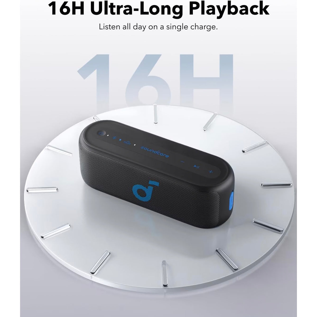 Bluetooth-Lautsprecher Anker SoundCore Select 2S, 20W, wasserdicht, Schwarz A3171011