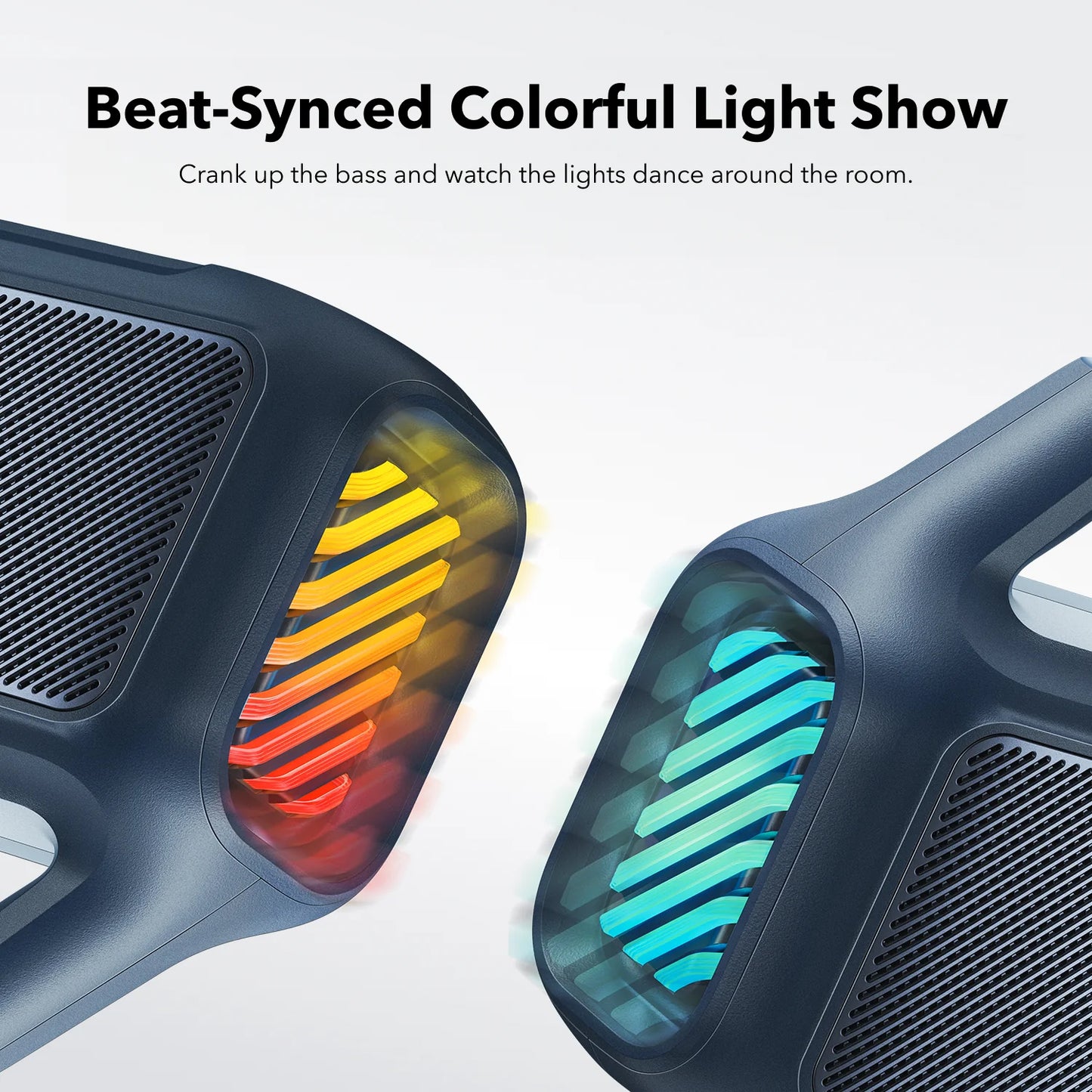Tragbarer Bluetooth-Lautsprecher Anker SoundCore Boom 2, 80W, TWS, RGB, wasserdicht, Blau A3138031
