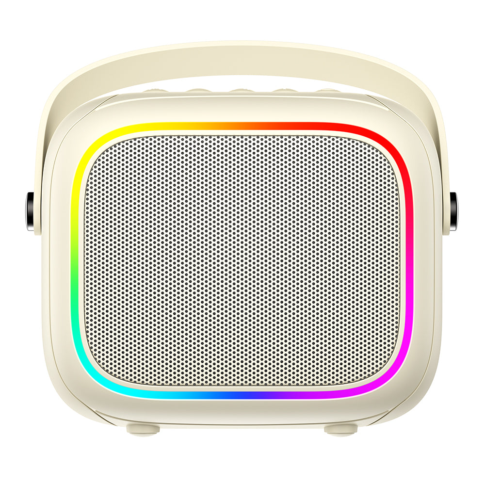 Tragbarer Bluetooth-Lautsprecher HAVIT SK818BT Karaoke, 5W, RGB, wasserdicht, Beige