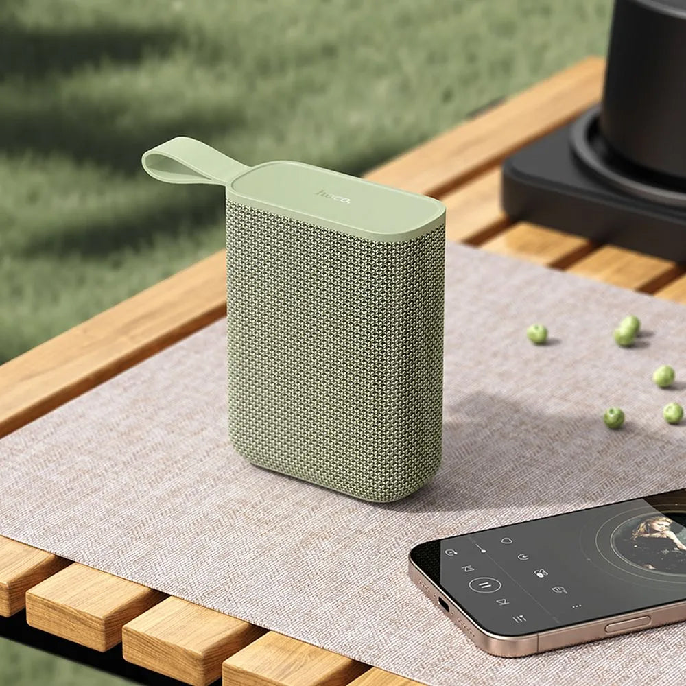 Tragbarer Bluetooth-Lautsprecher HOCO HC34, 5W, TWS, wasserdicht, Grün