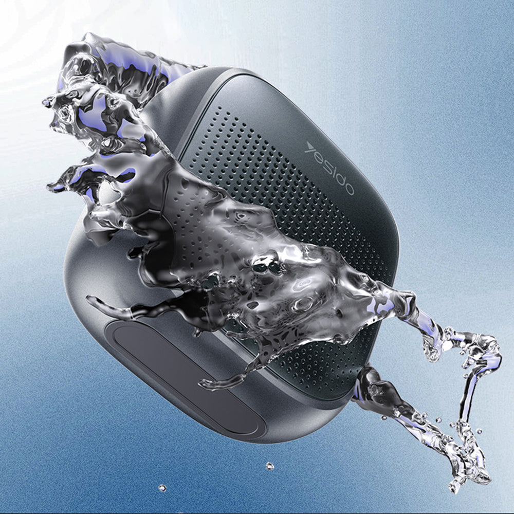 Tragbarer Bluetooth-Lautsprecher Yesido YSW24, 5W, wasserdicht, Schwarz