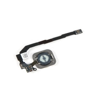 Apple iPhone SE (2016) / 5s Menü-Tasten-Baugruppe, mit Band, Silber