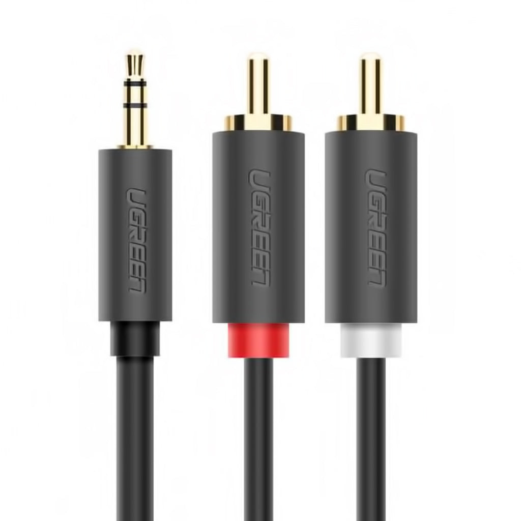 Audio-Kabel 3.5mm - 2 x RCA UGREEN AV102, 5m, Grau
