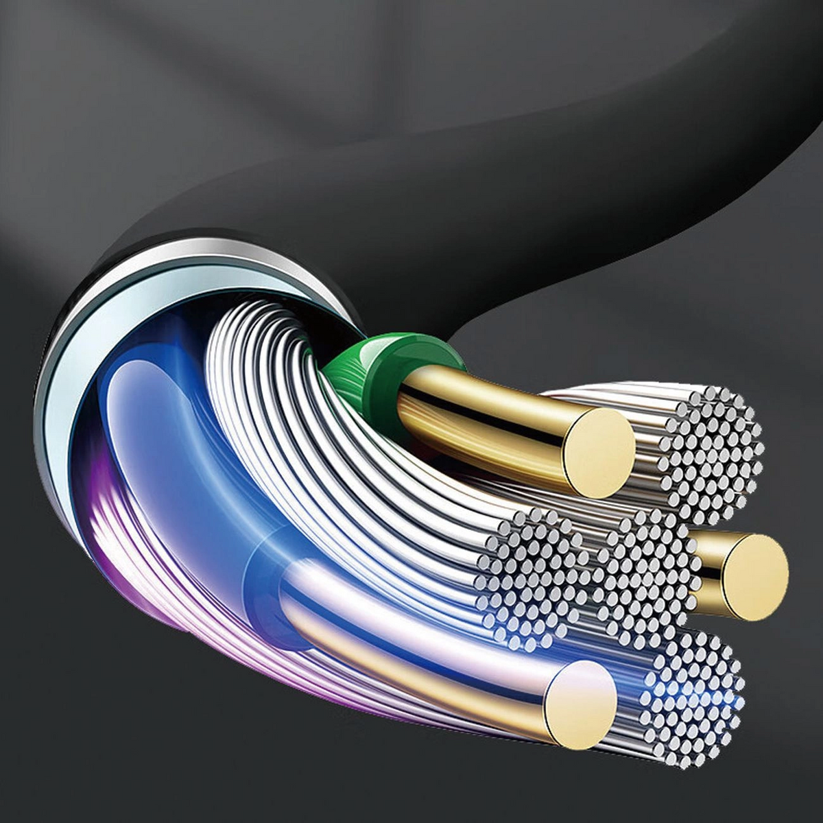 3,5-mm-Audiokabel - 3,5 mm Dudao L12s, 1 m, Schwarz