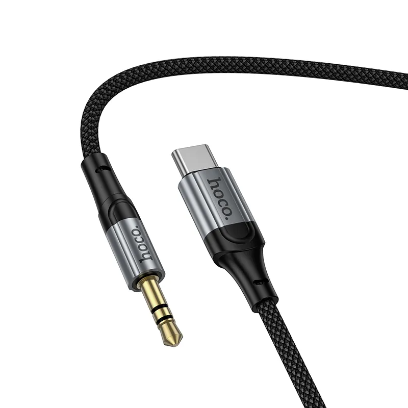 Audio-Kabel USB-C - 3,5mm HOCO UPA33B, 1,5m, Schwarz