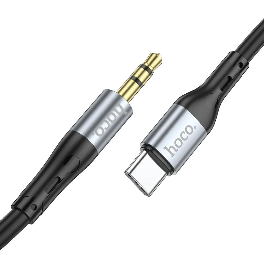 Audio-Kabel USB-C - 3,5mm HOCO UPA22, 1m, Schwarz