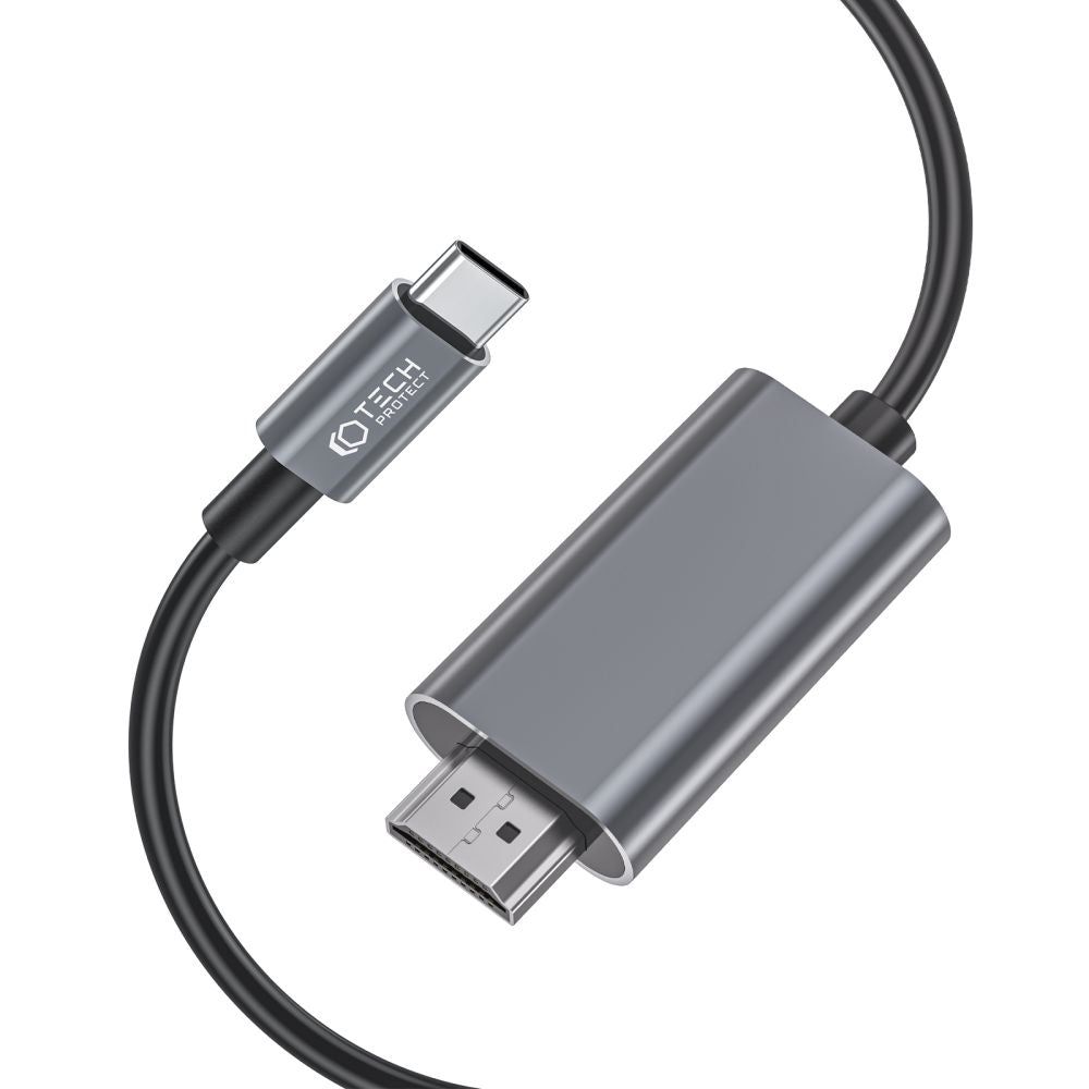Câble audio et vidéo USB-C - HDMI Tech-Protect Ultraboost, 2m, noir