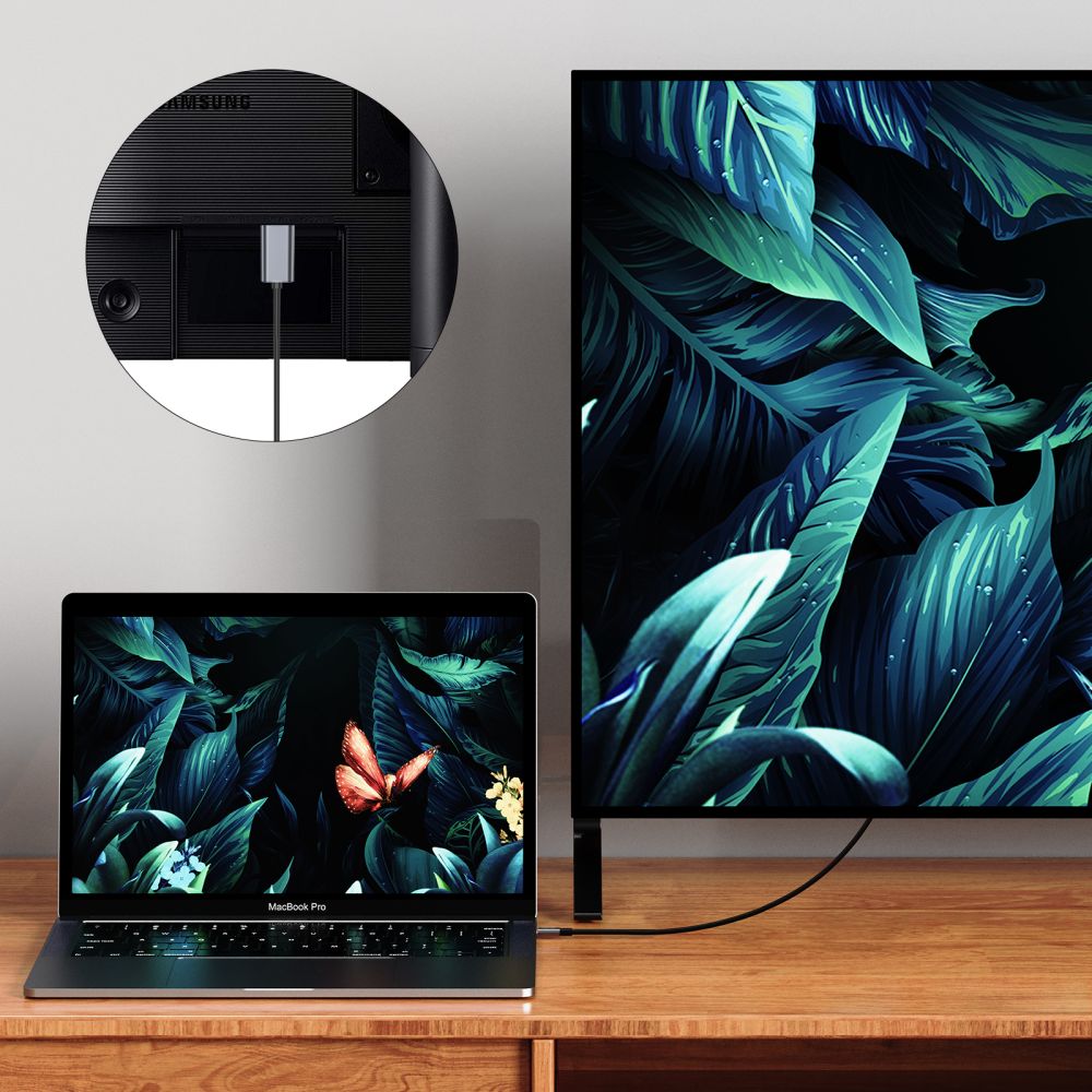 Câble audio et vidéo USB-C - HDMI Tech-Protect Ultraboost, 2m, noir