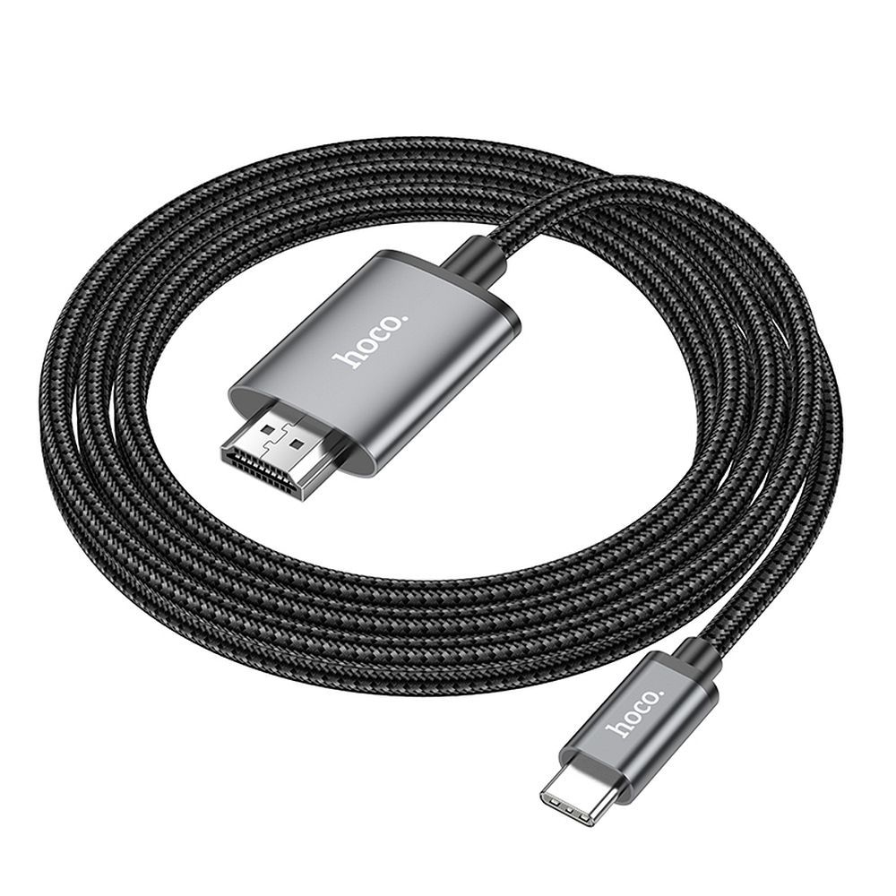 Câble Audio et Vidéo USB-C - HDMI HOCO UA27, 2m, Gris