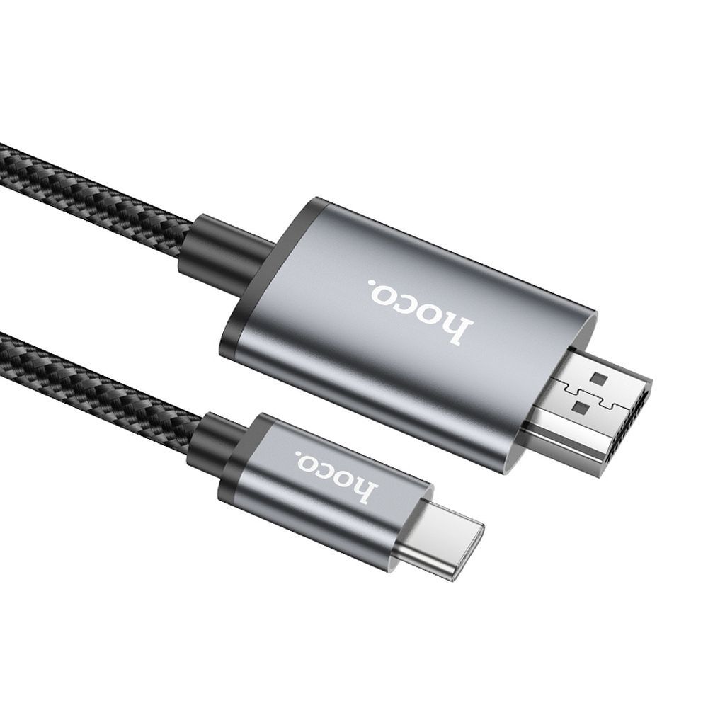 Câble Audio et Vidéo USB-C - HDMI HOCO UA27, 2m, Gris