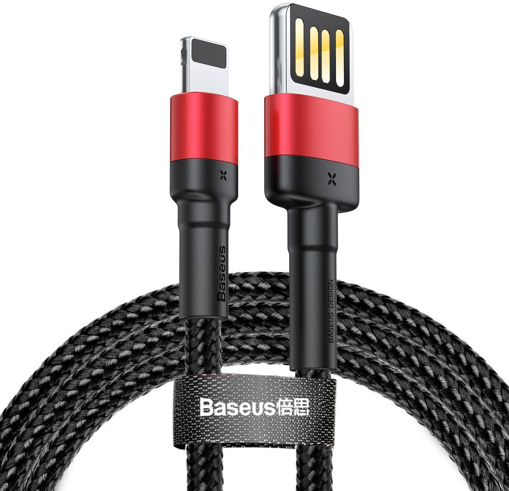 Câble de Données et de Charge USB-A - Lightning Baseus Cafule Édition Spéciale, 18W, 1m, Rouge CALKLF-G91