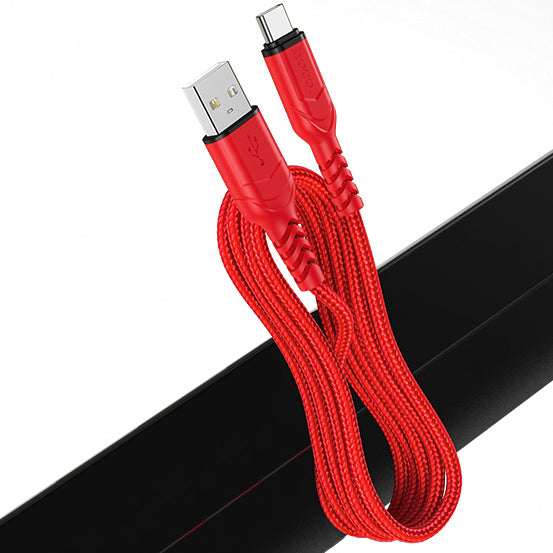 Daten- und Ladekabel USB-A - USB-C HOCO X59 Victory, 18W, 1m, Rot