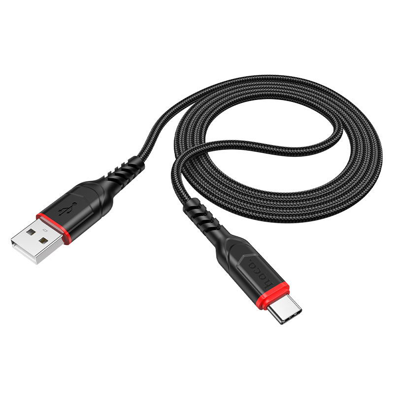 Câble de Données et de Charge USB-A - USB-C HOCO X59 Victory, 18W, 1m, Noir