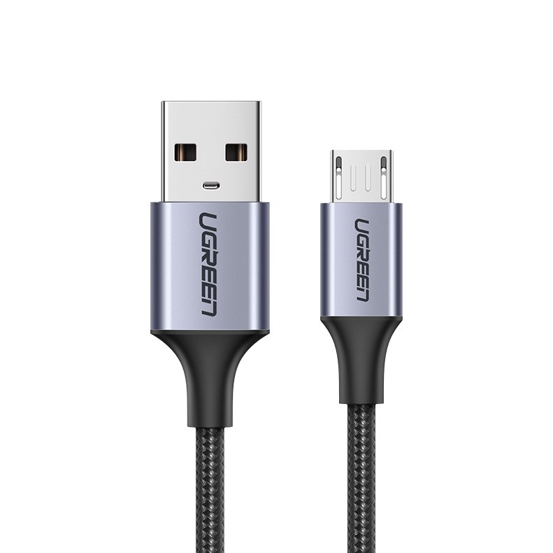 Câble de Données et de Charge USB-A - microUSB UGREEN US290, 18W, 1.5m, Noir