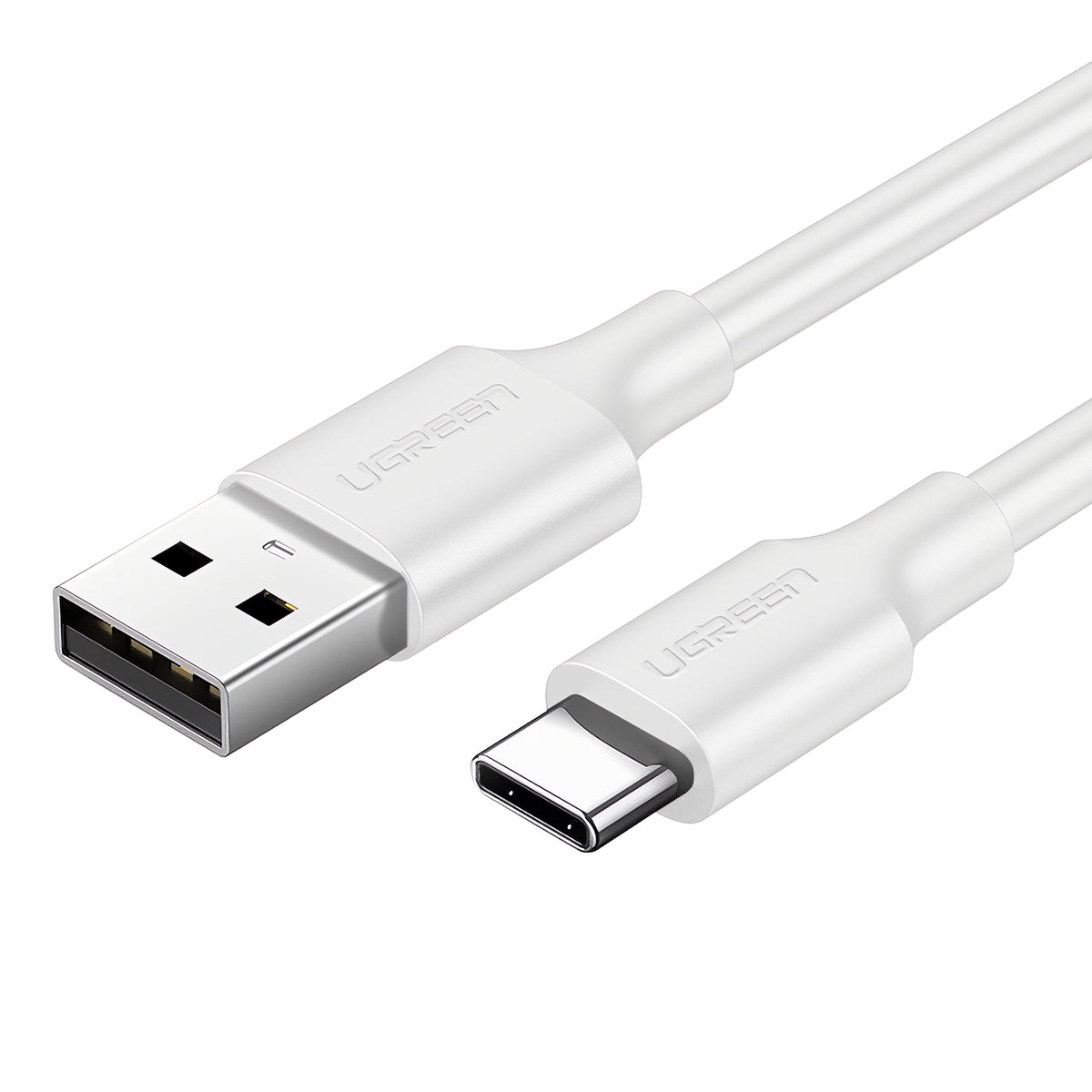 Câble de Données et de Charge USB-A - USB-C UGREEN US287, 18W, 1m, Blanc