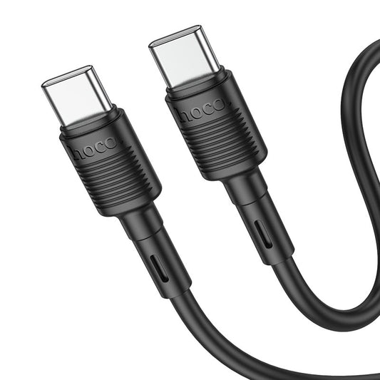 USB-C Daten- und Ladekabel - USB-C HOCO X83 Victory USB-C, 60W, 1m, Schwarz
