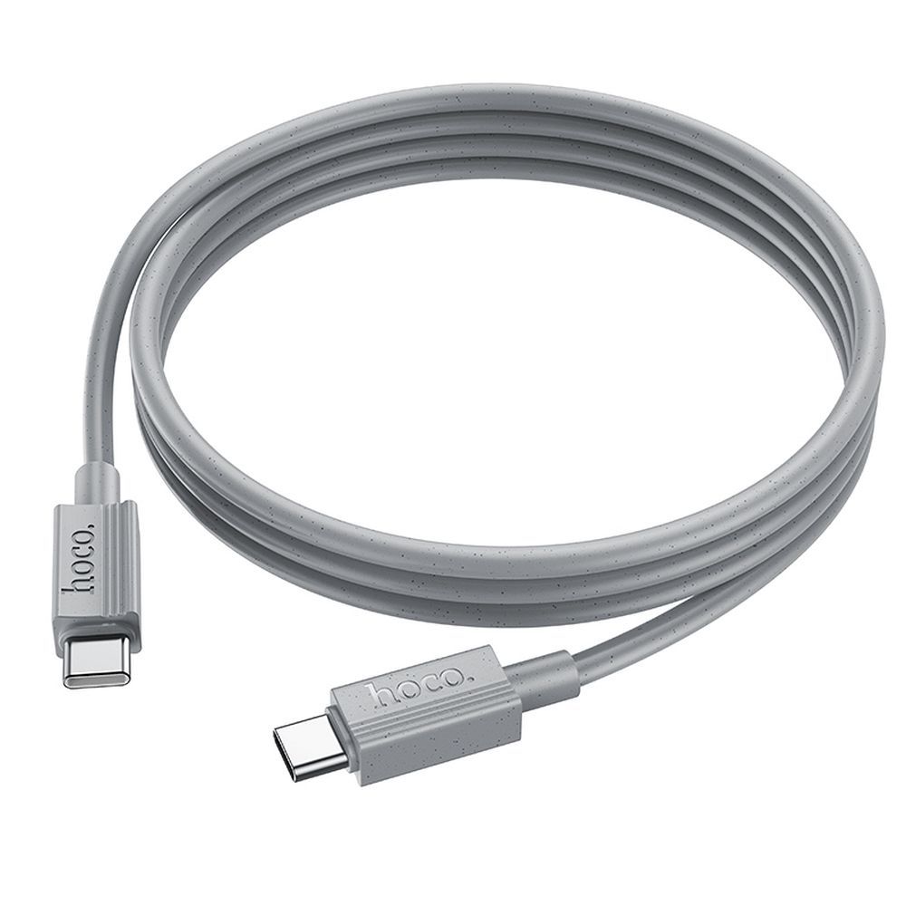 Câble de Données et de Charge USB-C - USB-C HOCO X107, 60W, 1m, Gris