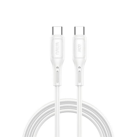 USB-C - Câble de données et de charge USB-C WiWu Wi-C043E Starlink, 60W, 1m, blanc