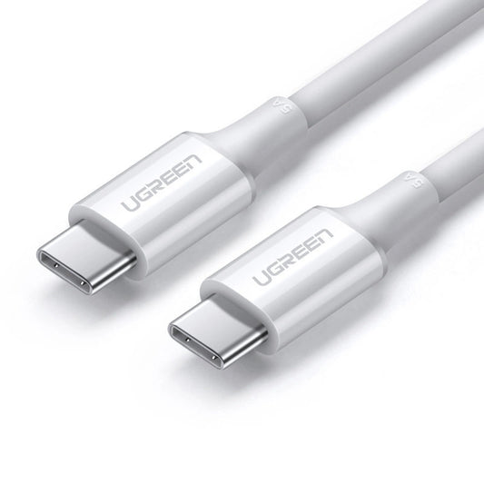 Câble de données et de charge USB-C - USB-C UGREEN US300, 100W, 1m, blanc