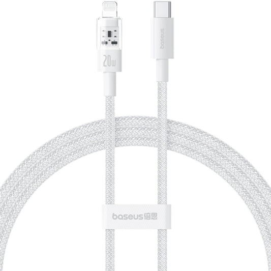 Câble de Données et de Charge USB-C - Lightning Baseus Gem, 20W, 1m, Blanc P10373001211-00