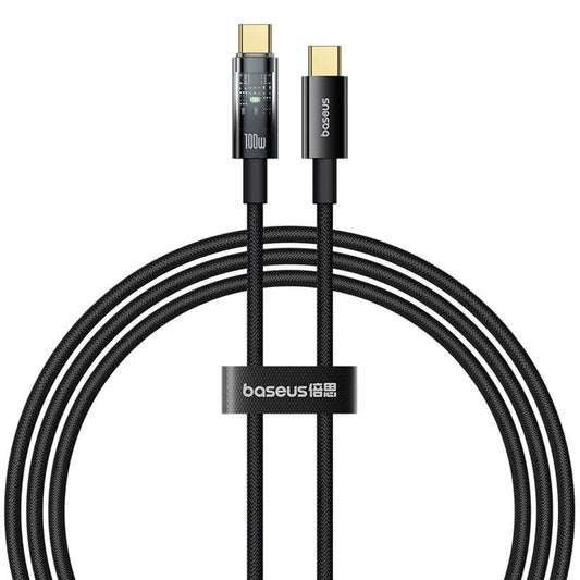 Câble de Données et de Charge USB-C - USB-C Baseus Explorer, 100W, 1m, Noir P10319703111-00