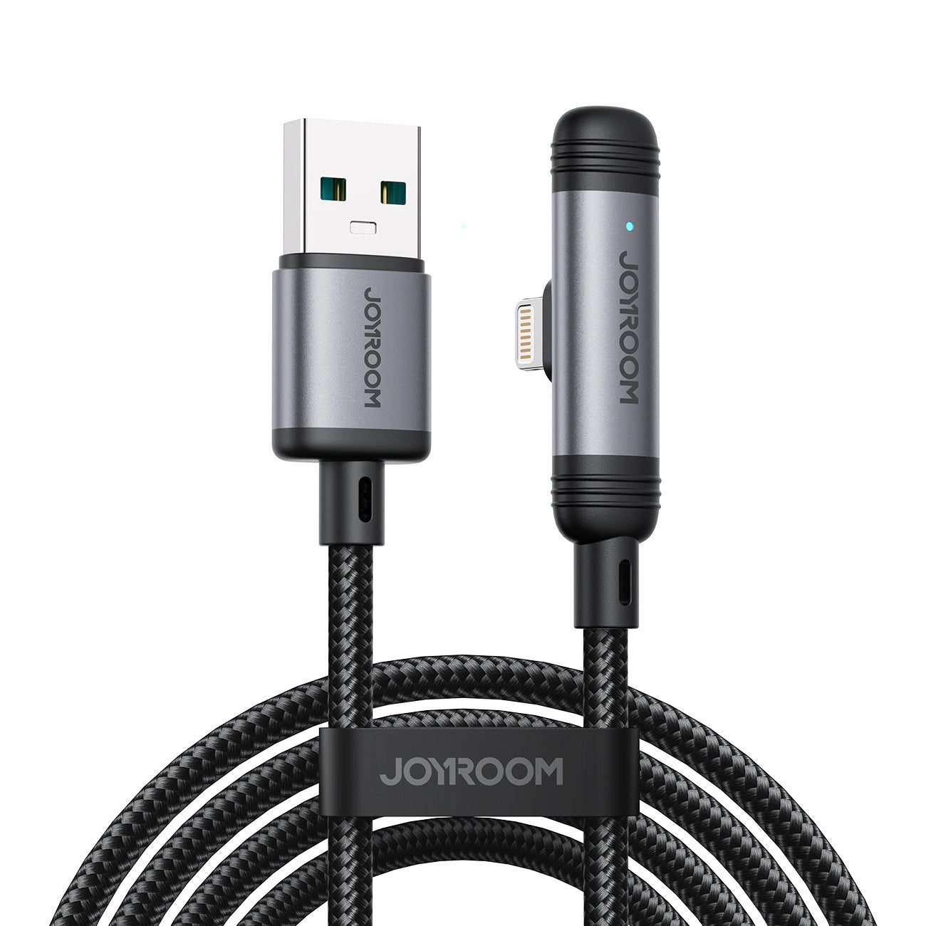 Câble de Données et de Charge USB-A - USB-C Joyroom S-A56 EnjoyX Angled, 20W, 1.2m, Noir