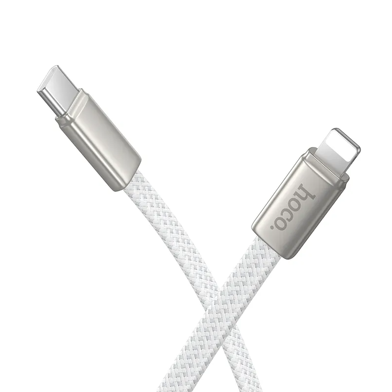 Câble de Données et de Charge USB-C - Lightning HOCO X125, 30W, 1m, Blanc