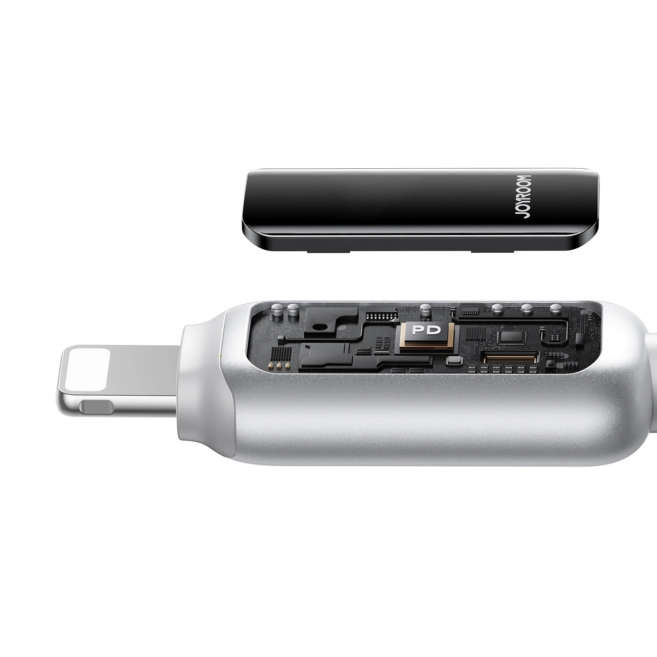 Câble de données et de charge USB-A - Lightning Joyroom S-A55 StarFlight Display, 18W, 1.2m, Blanc