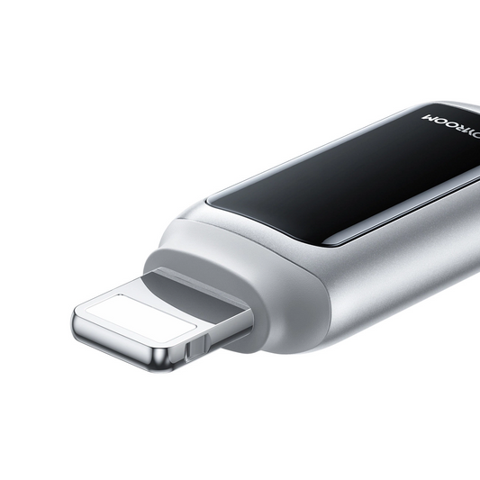 Câble de données et de charge USB-A - Lightning Joyroom S-A55 StarFlight Display, 18W, 1.2m, Blanc
