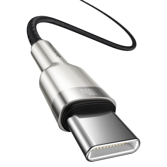 Câble de Données et de Charge USB-C - USB-C Baseus Cafule, 100W, 2m, Noir CATJK-D01