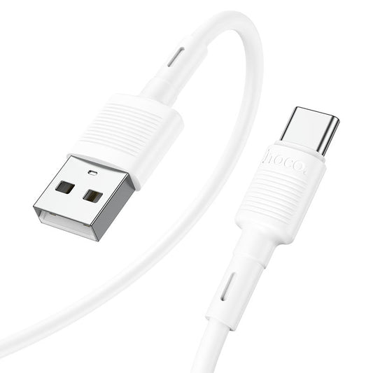 Daten- und Ladekabel USB-A - USB-C HOCO X83 Victory, 20W, 1m, Weiß