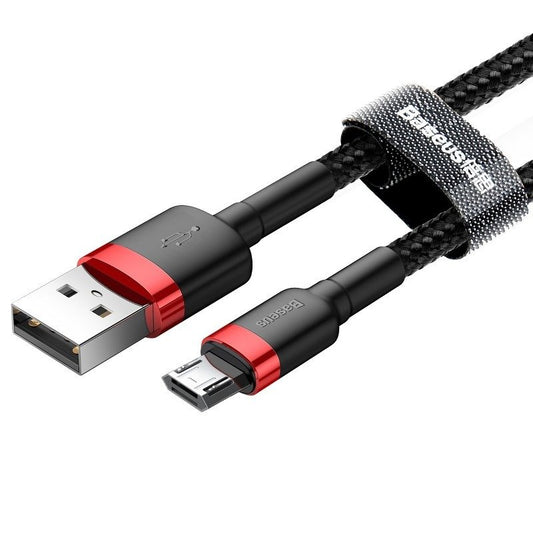 Daten- und Ladekabel USB-A - microUSB Baseus Cafule, 18W, 3m, Rot CAMKLF-H91