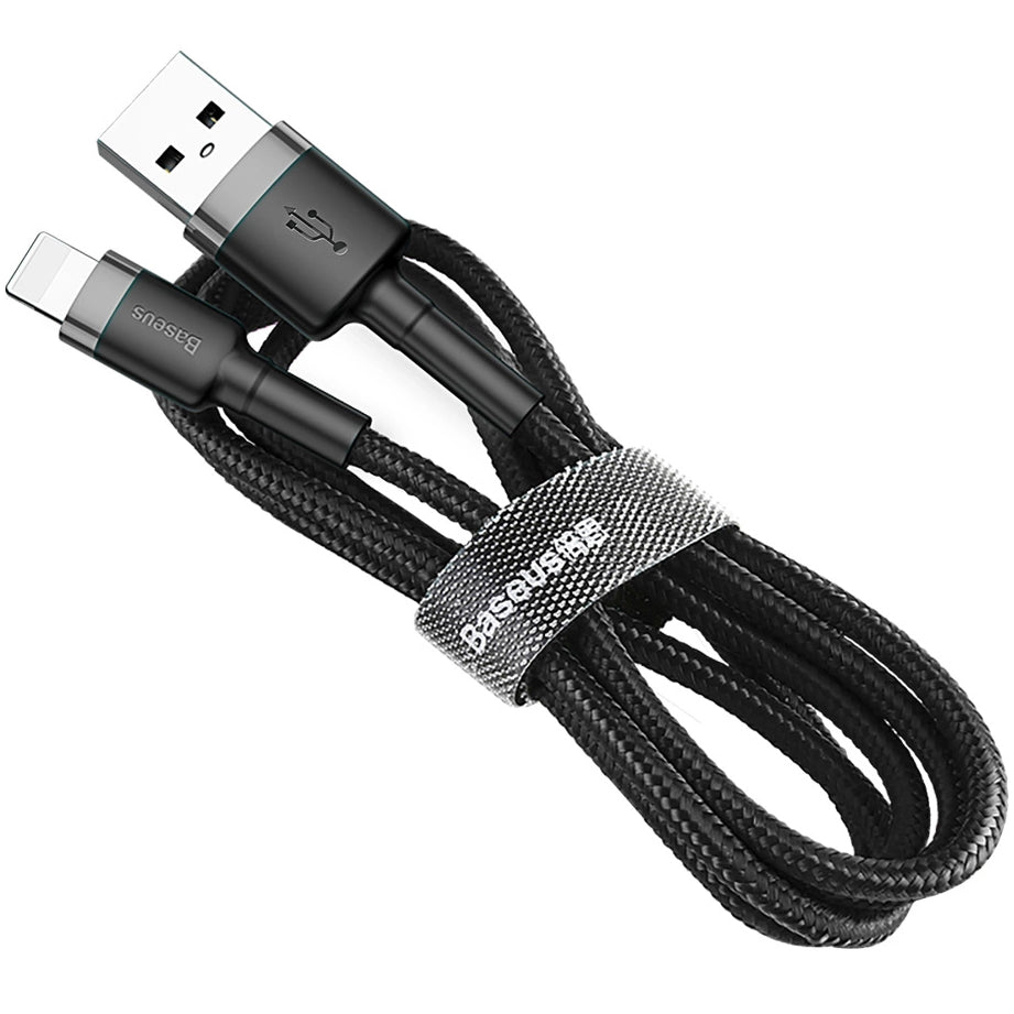 Câble de données et de chargement USB-A - Lightning Baseus Cafule, 18W, 0.5m, Grey CALKLF-AG1