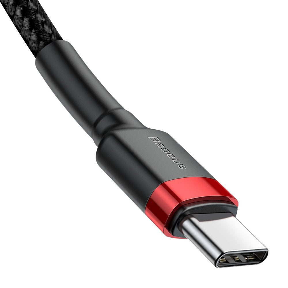 Câble de données et de charge USB-C - USB-C Baseus Cafule, 60W, 2m, Rouge CATKLF-H91