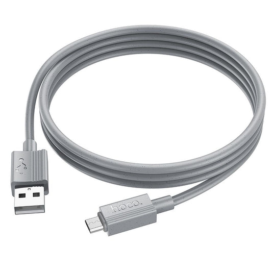 Daten- und Ladekabel USB-A - microUSB HOCO X107, 18W, 1m, Grau