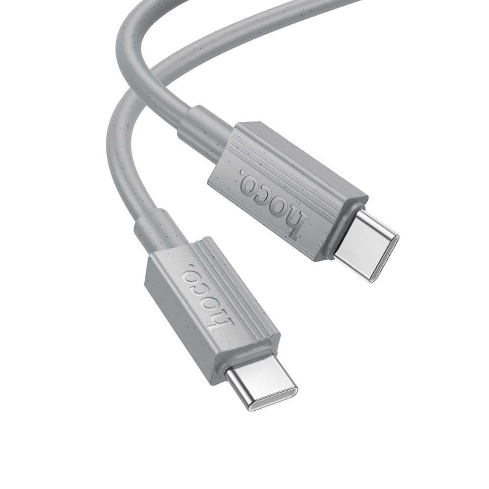 Câble de Données et de Charge USB-C - USB-C HOCO X107, 60W, 1m, Gris