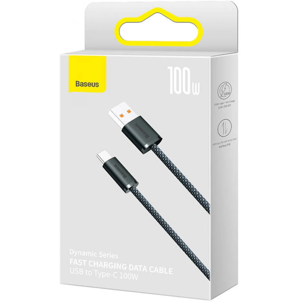 Câble de Données et de Charge USB-A - USB-C Baseus Dynamic Series, 100W, 2m, Gris CALD000716