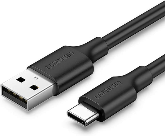 USB-A auf USB-C Daten- und Ladekabel UGREEN US287, 18W, 0.25m, Schwarz
