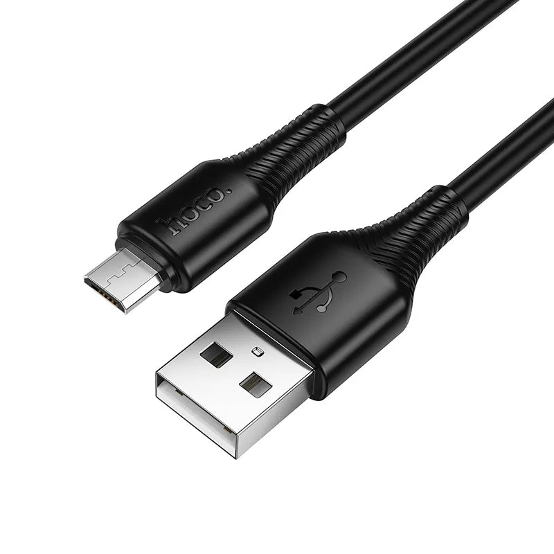 Câble de Données et de Charge USB-A - microUSB HOCO X120, 18W, 1m, Noir